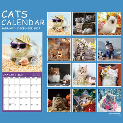 Cutie Cats 18-Month Wall Calendar (Jul 2026 - Dec 2027)