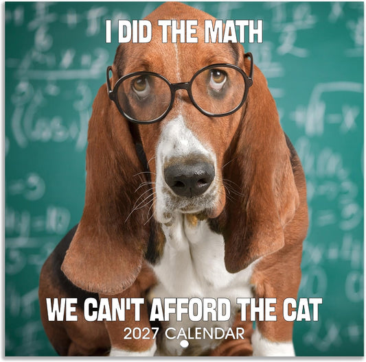 Silly Dogs 18-Month Wall Calendar (Jul 2026 - Dec 2027)