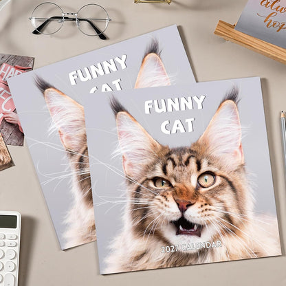 2027 Funny Cats Wall Calendar