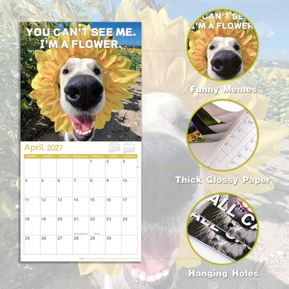 2027 Funny Dogs Wall Calendar
