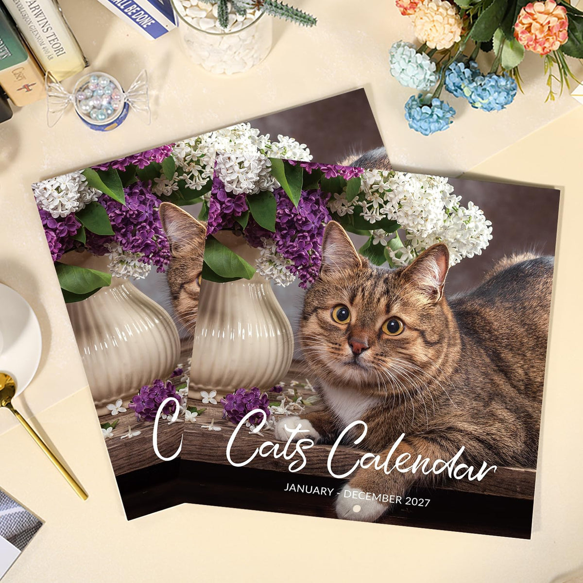 Cutie Cats 18-Month Wall Calendar (Jul 2026 - Dec 2027)