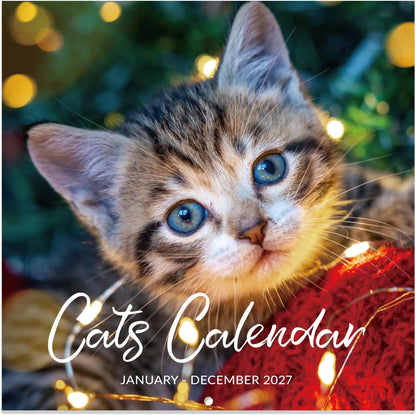 Cutie Cats 18-Month Wall Calendar (Jul 2026 - Dec 2027)