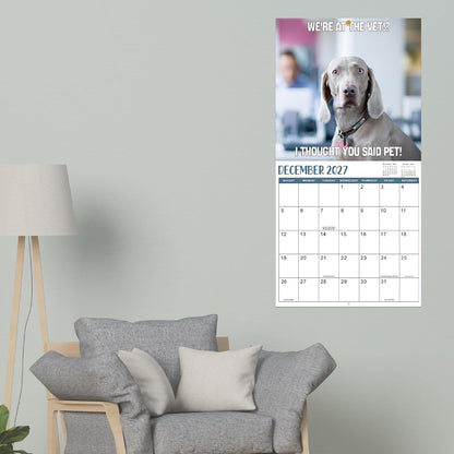 Silly Dogs 18-Month Wall Calendar (Jul 2026 - Dec 2027)